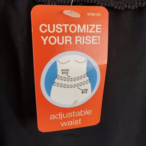 VASSARETTE Half Slip Women's Medium Black Satin & Lace Nylon Stretch Waistband - Picture 6 of 6